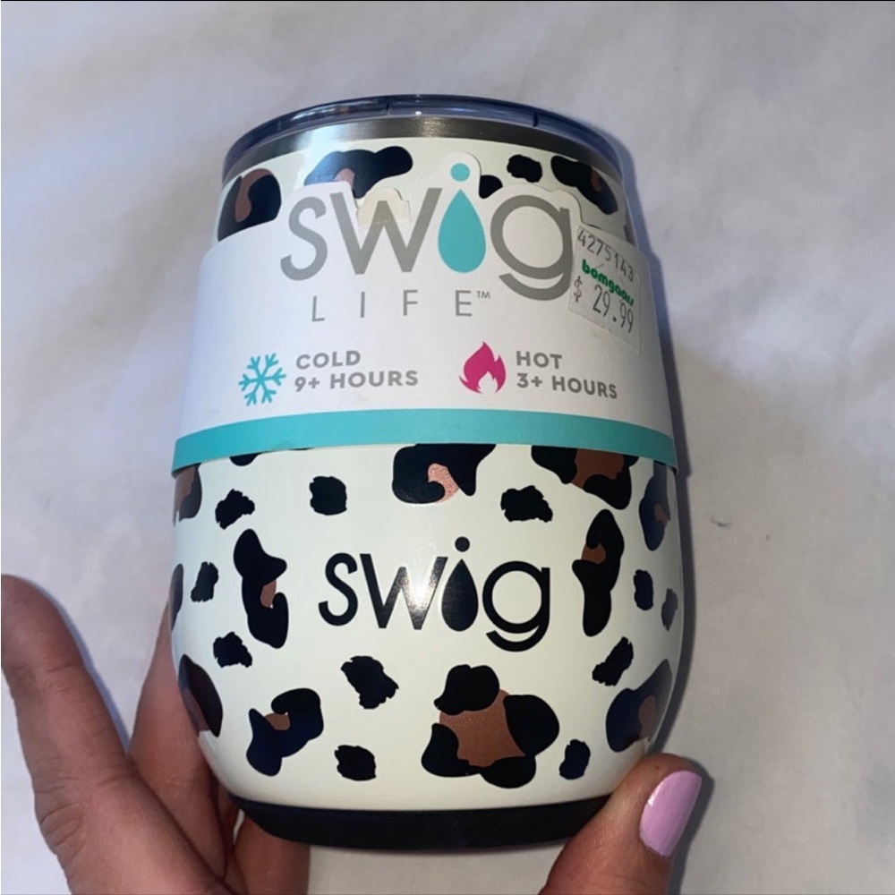 *NEW* Swig Luxy Leopard Stemless Wine Cup (14oz)